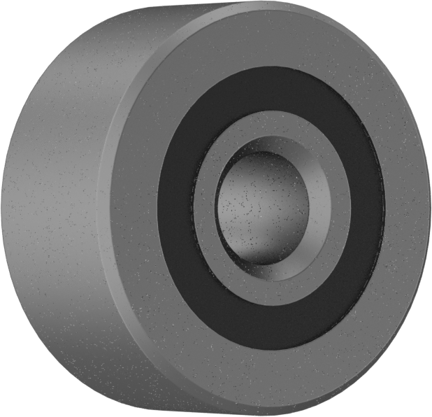 Çelik Bilyalı Rulman, Sızdırmaz, Ticaret No. 3001-2RS, 3/16" Mil Çapı için