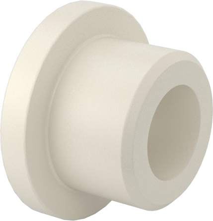 Kuru Çalışan Naylon Kovanlı Rulman, 3/16" Mil Çapı için, 1/4" Uzunluk, 7/16" Flanş Dış Çapı