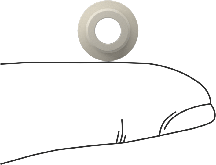 Kuru Çalışan Naylon Kovanlı Rulman, 3/16" Mil Çapı için, 1/4" Uzunluk, 7/16" Flanş Dış Çapı