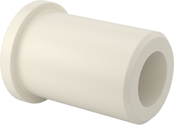 Kuru Çalışan Naylon Kovanlı Rulman, 3/16" Mil Çapı için, 1/2" Uzunluk, 3/8" Flanş Dış Çapı