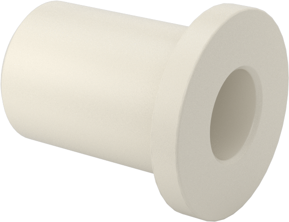 Kuru Çalışan Naylon Kovanlı Rulman, 3/16" Mil Çapı için, 1/2" Uzunluk, 7/16" Flanş Dış Çapı