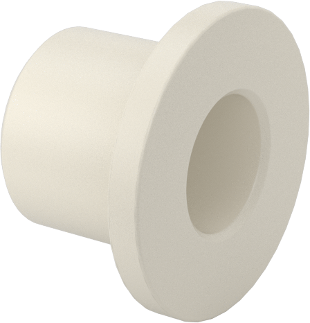 Kuru Çalışan Naylon Kovanlı Rulman, 1/4" Mil Çapı için, 3/8" Uzunluk, 9/16" Flanş Dış Çapı
