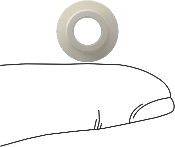 Kuru Çalışan Naylon Kovanlı Rulman, 1/4" Mil Çapı için, 1/2" Uzunluk, 9/16“ Dış Çap x 1/16” Kalınlık Flanş