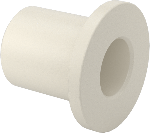 Kuru Çalışan Naylon Kovanlı Rulman, 1/4" Mil Çapı için, 1/2" Uzunluk, 9/16“ Dış Çap x 1/16” Kalınlık Flanş