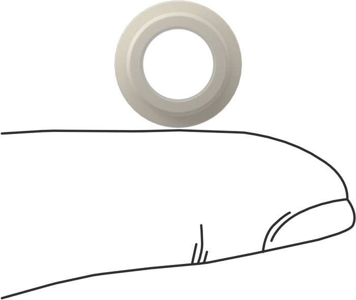 Kuru Çalışan Naylon Kovanlı Rulman, Flanşlı, 5/16“ Mil Çapı ve 7/16” Muhafaza İç Çapı için, 3/8" Uzunluk
