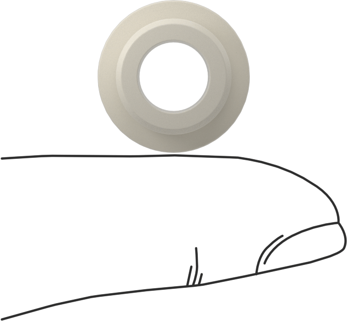 Kuru Çalışan Naylon Kovanlı Rulman, Flanşlı, 5/16“ Mil Çapı ve 1/2” Muhafaza İç Çapı için, 3/8" Uzunluk
