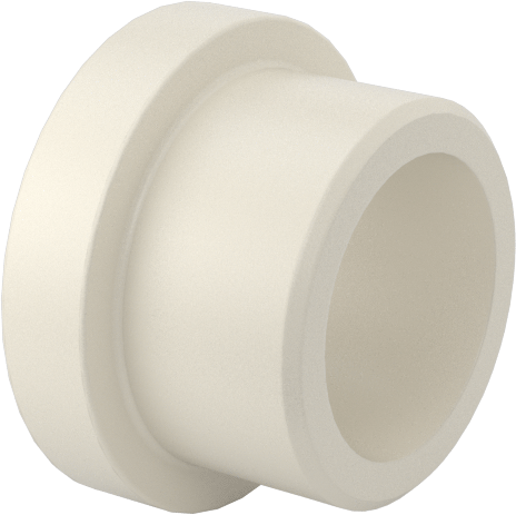 Kuru Çalışan Naylon Kovanlı Rulman, 3/8" Mil Çapı, 3/8" Uzunluk, 1/8" Flanş Kalınlığı