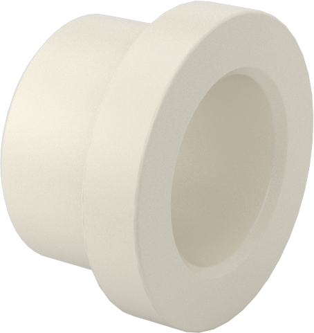 Kuru Çalışan Naylon Kovanlı Rulman, 3/8" Mil Çapı, 3/8" Uzunluk, 1/8" Flanş Kalınlığı