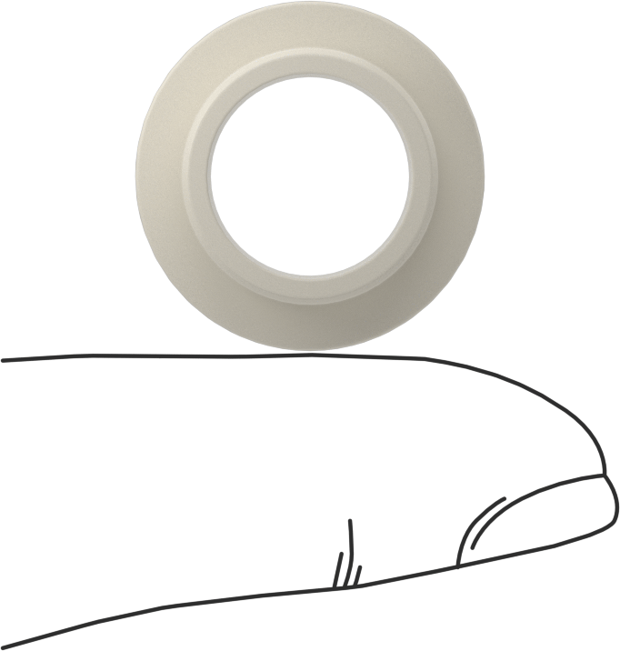 Kuru Çalışan Naylon Kovanlı Rulman, 1/2" Mil Çapı için, 1/4" Uzunluk, 7/8“ Dış Çap x 1/16” Kalınlık Flanş