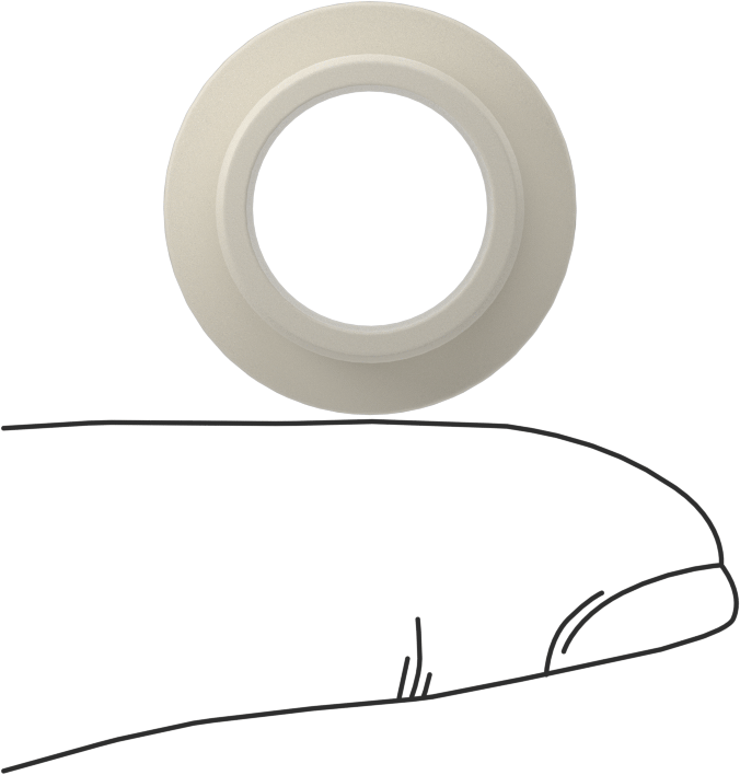 Kuru Çalışan Naylon Kovanlı Rulman, 1/2" Mil Çapı için, 3/8" Uzunluk, 7/8“ Dış Çap x 1/16” Kalınlık Flanş