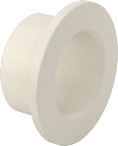 Kuru Çalışan Naylon Kovanlı Rulman, 1/2" Mil Çapı için, 3/8" Uzunluk, 7/8“ Dış Çap x 1/16” Kalınlık Flanş