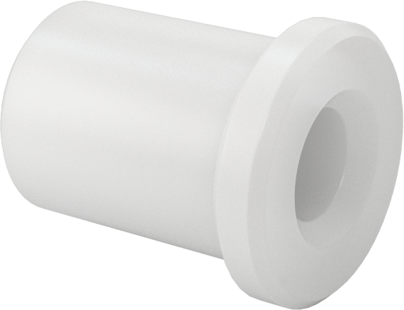 Kuru Çalışan Naylon Kovanlı Rulman, Flanşlı, 1/8“ Mil Çapı ve 1/4” Muhafaza İç Çapı için, 3/8" Uzunluk