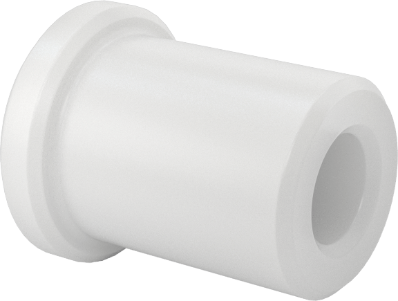 Kuru Çalışan Naylon Kovanlı Rulman, Flanşlı, 1/8“ Mil Çapı ve 1/4” Muhafaza İç Çapı için, 3/8" Uzunluk