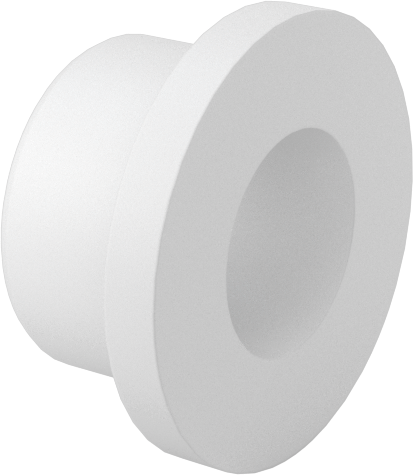 Kuru Çalışan Naylon Kovanlı Rulman, 1/4" Mil Çapı için, 1/4" Uzunluk, 1/2" Flanş Dış Çapı