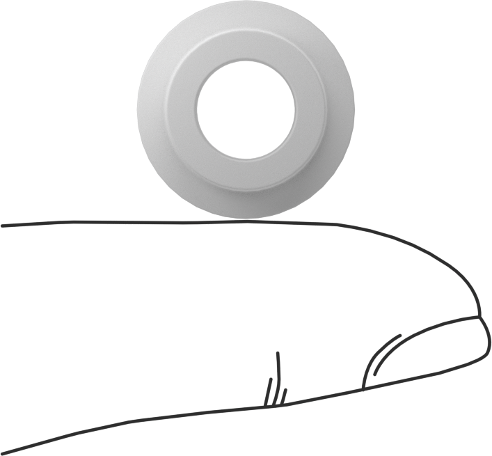 Kuru Çalışan Naylon Kovanlı Rulman, Flanşlı, 5/16“ Mil Çapı ve 1/2” Muhafaza İç Çapı için, 1/4" Uzunluk