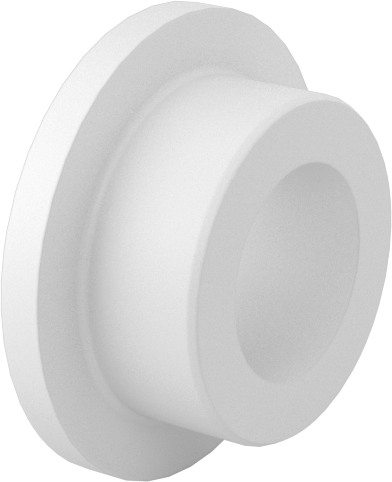 Kuru Çalışan Naylon Kovanlı Rulman, Flanşlı, 5/16“ Mil Çapı ve 1/2” Muhafaza İç Çapı için, 1/4" Uzunluk