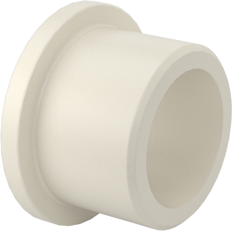 Kuru Çalışan Naylon Kovanlı Rulman, 3/8" Mil Çapı, 3/8" Uzunluk, 1/16" Flanş Kalınlığı