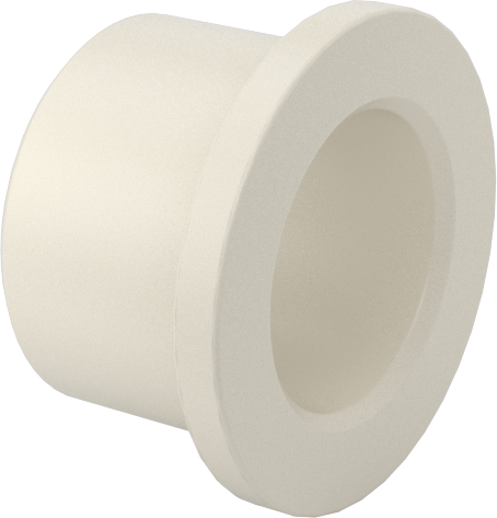 Kuru Çalışan Naylon Kovanlı Rulman, 3/8" Mil Çapı, 3/8" Uzunluk, 1/16" Flanş Kalınlığı