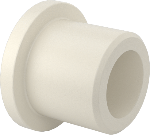 Kuru Çalışan Naylon Kovanlı Rulman, 1/4" Mil Çapı için, 3/8" Uzunluk, 1/2" Flanş Dış Çapı