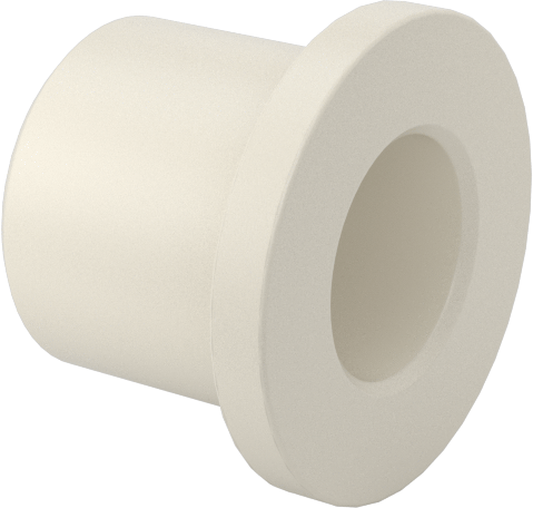 Kuru Çalışan Naylon Kovanlı Rulman, 1/4" Mil Çapı için, 3/8" Uzunluk, 1/2" Flanş Dış Çapı