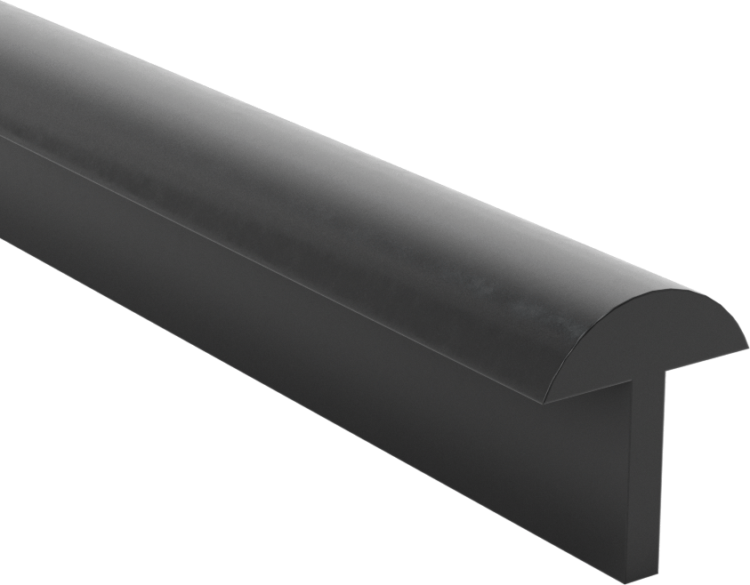 Kanal Montajlı T-Conta, 3/4" Genişlik, 7/8" Yükseklik, 10 Fit Uzunluk