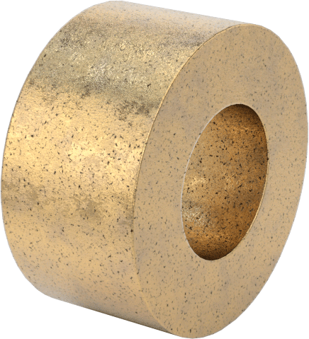 Yağ Emdirilmiş 841 Bronz Kovanlı Yatak, 1/8“ Mil Çapı ve 1/4” Muhafaza İç Çapı için, 1/8" Uzunluk