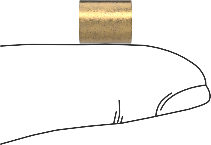 Yağ Emdirilmiş 841 Bronz Kovanlı Yatak, 3/16“ Mil Çapı ve 5/16” Muhafaza İç Çapı için, 3/8" Uzunluk