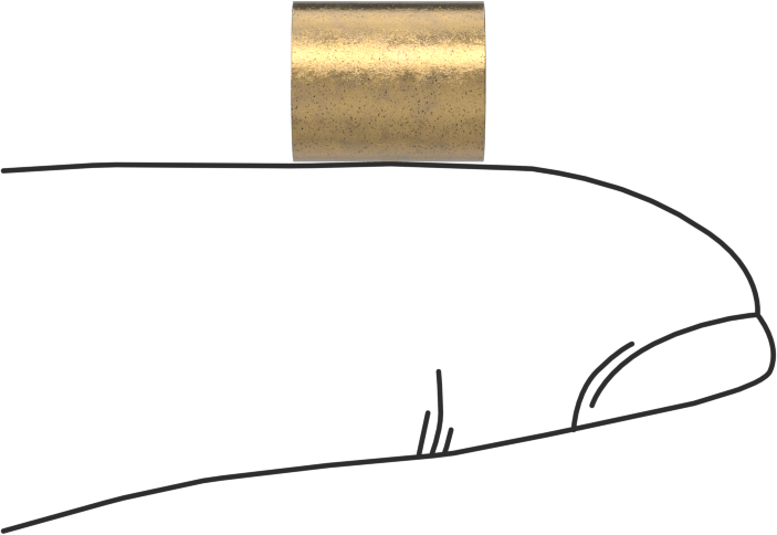 Yağ Emdirilmiş 841 Bronz Kovanlı Yatak, 1/4“ Mil Çapı ve 5/16” Muhafaza İç Çapı için, 3/8" Uzunluk
