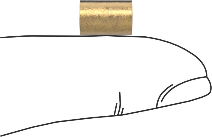 Yağ Emdirilmiş 841 Bronz Kovanlı Yatak, 5/32“ Mil Çapı ve 1/4” Muhafaza İç Çapı için, 3/8" Uzunluk