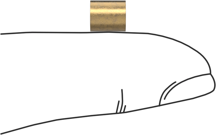 Yağ Emdirilmiş 841 Bronz Kovanlı Yatak, 1/8“ mil çapı ve 7/32” gövde iç çapı için, 1/4" Uzunluk