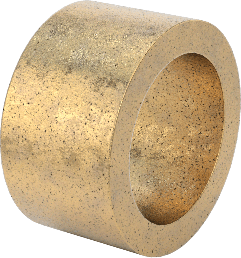 Yağ Emdirilmiş 841 Bronz Kovanlı Yatak, 1/2" Mil Çapı için, 11/16" Muhafaza İç Çapı için, 3/8" Uzunluk