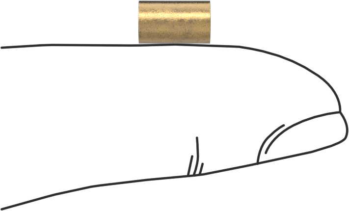 Yağ Emdirilmiş 841 Bronz Kovanlı Yatak, 1/8" Mil Çapı için, 3/16" Muhafaza İç Çapı için, 5/16" Uzunluk