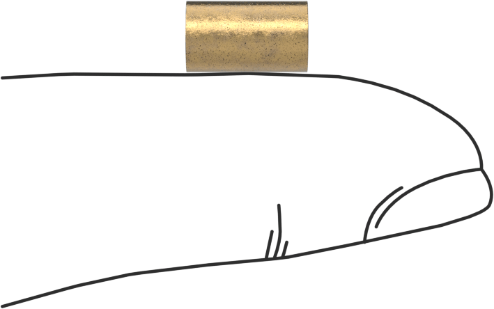 Yağ Emdirilmiş 841 Bronz Kovanlı Yatak, 1/8" Mil Çapı için, 7/32" gövde iç çapı için, 3/8" Uzunluk