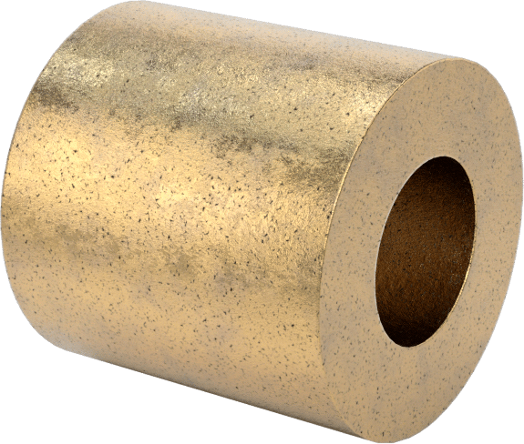 Yağ Emdirilmiş 841 Bronz Kovanlı Yatak, 3/16" Mil Çapı için, 3/8" gövde iç çapı için, 3/8" Uzunluk