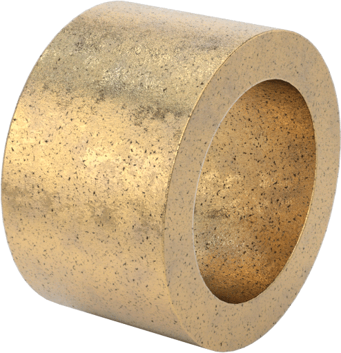 Yağ Emdirilmiş 841 Bronz Kovanlı Yatak, 7/16" Mil Çapı için, 5/8" Muhafaza İç Çapı için, 3/8" Uzunluk