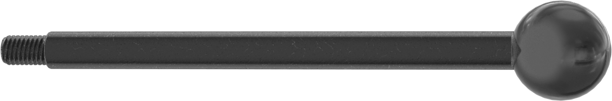 Top Düğmeli Kol Tutamağı, M8 x 1,25 mm Diş