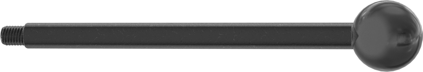 Top Düğmeli Kol Tutamağı, M10 x 1,5 mm Diş