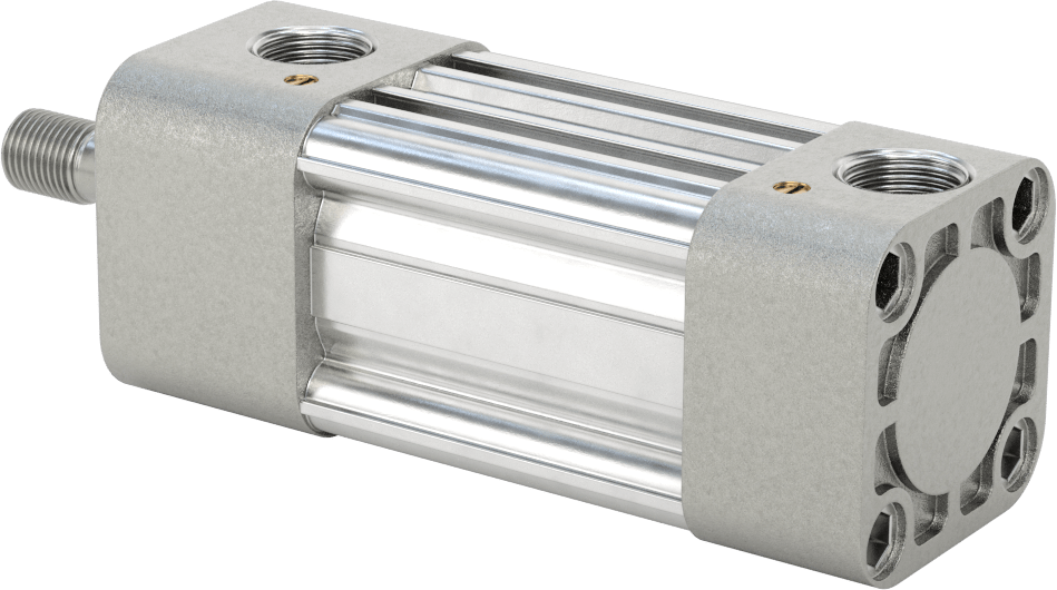 Kapalı Gövdeli NFPA Hava Silindiri, 1-1/2" Delik Çapı, 1" Strok Uzunluğu