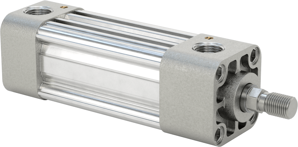 Kapalı Gövdeli NFPA Hava Silindiri, 1-1/2" Delik Çapı, 2" Strok Uzunluğu