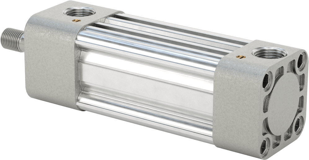 Kapalı Gövdeli NFPA Hava Silindiri, 1-1/2" Delik Çapı, 2" Strok Uzunluğu