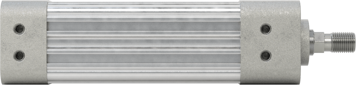Kapalı Gövdeli NFPA Hava Silindiri, 1-1/2" Delik Çapı, 3" Strok Uzunluğu