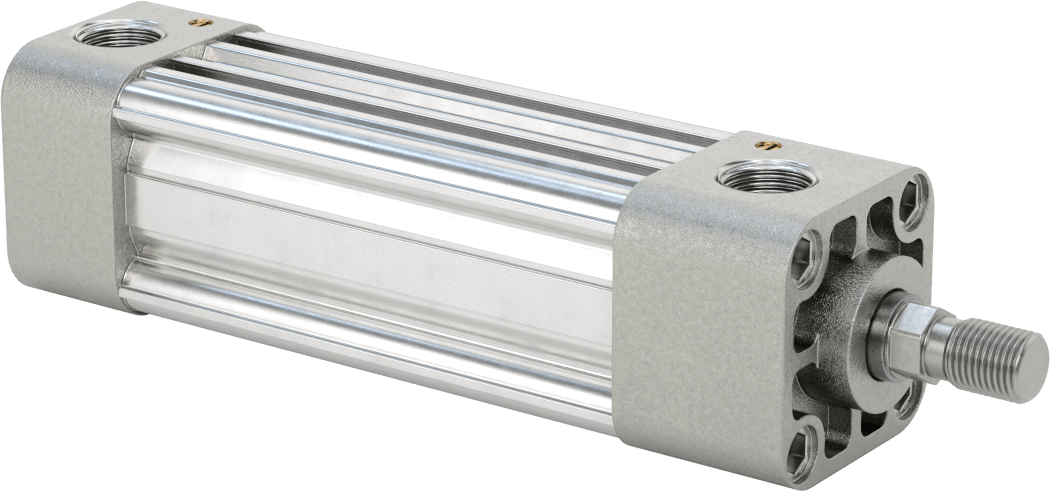 Kapalı Gövdeli NFPA Hava Silindiri, 1-1/2" Delik Çapı, 3" Strok Uzunluğu