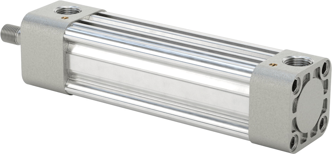 Kapalı Gövdeli NFPA Hava Silindiri, 1-1/2" Delik Çapı, 4" Strok Uzunluğu