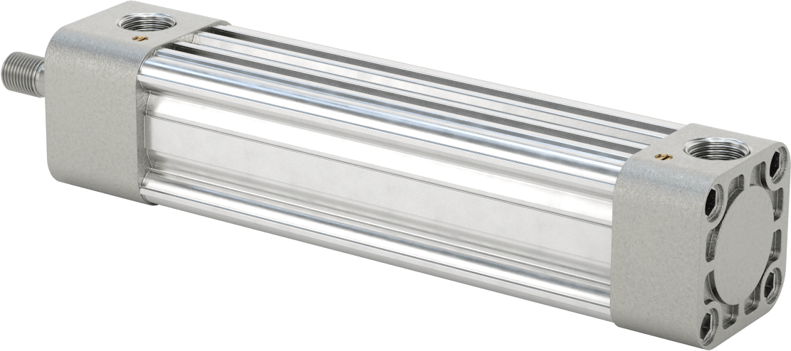 Kapalı Gövdeli NFPA Hava Silindiri, 1-1/2" Delik Çapı, 5" Strok Uzunluğu