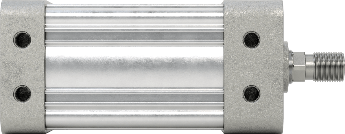Kapalı Gövdeli NFPA Hava Silindiri, 3-1/4" Delik Boyutu, 3" Strok Uzunluğu