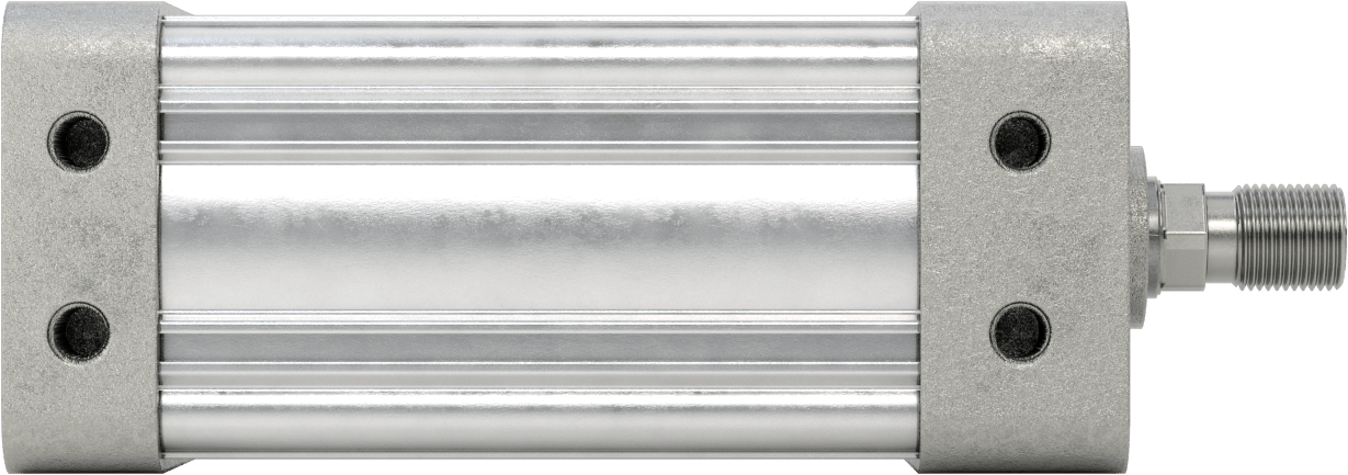 Kapalı Gövdeli NFPA Hava Silindiri, 3-1/4" Delik Boyutu, 4" Strok Uzunluğu