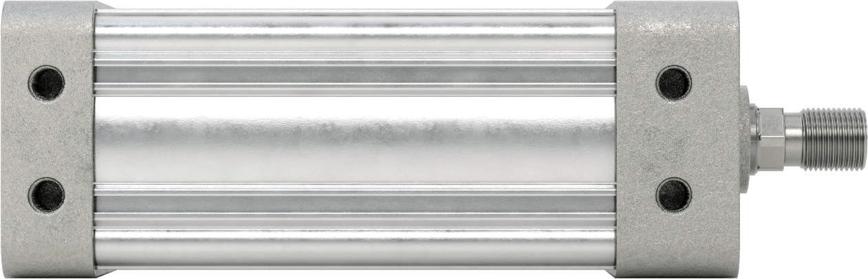 Kapalı Gövdeli NFPA Hava Silindiri, 3-1/4" Delik Boyutu, 5" Strok Uzunluğu