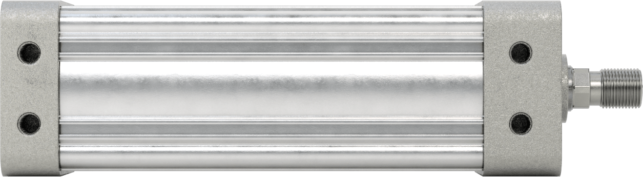 Kapalı Gövdeli NFPA Hava Silindiri, 3-1/4" Delik Boyutu, 7" Strok Uzunluğu
