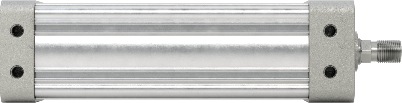 Kapalı Gövdeli NFPA Hava Silindiri, 3-1/4" Delik Boyutu, 8" Strok Uzunluğu