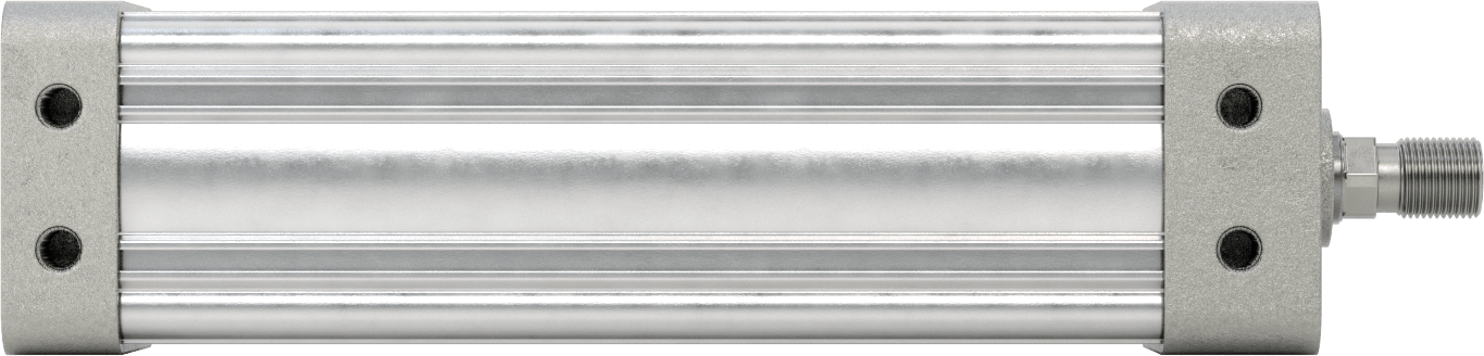 Kapalı Gövdeli NFPA Hava Silindiri, 3-1/4" Delik Boyutu, 9" Strok Uzunluğu